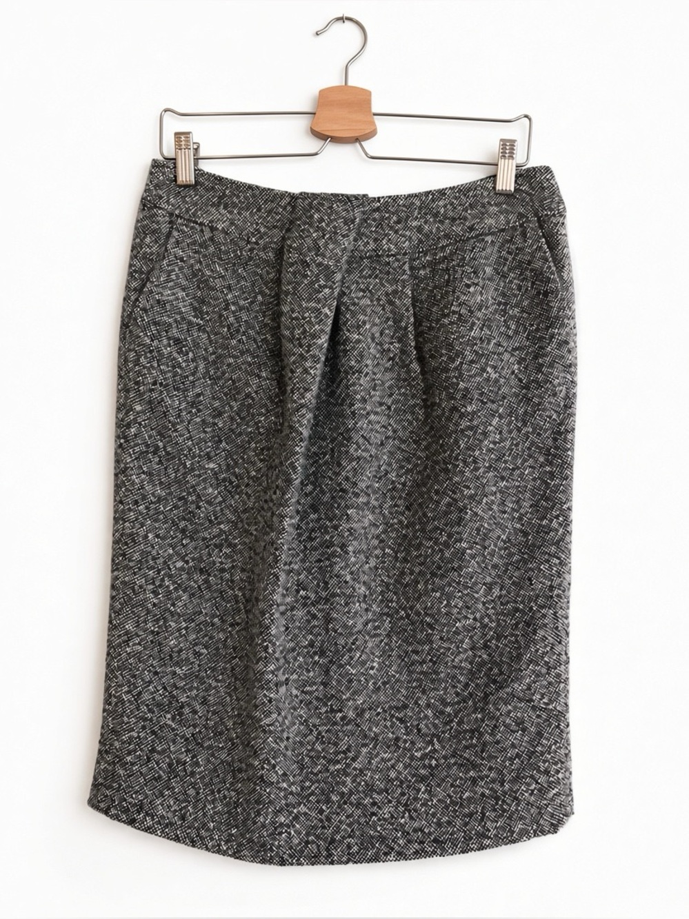Armani Collezioni Skirt 30" Office Sire Quiet Luxury Dark Academia Tweed Y2K 10